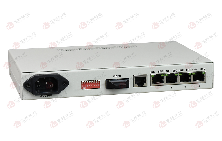 91视频免费看科技-管理型 1光4電百兆光纖收發器