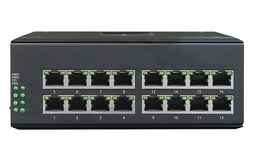 91视频免费看科技-工業軌式 16路RS485集線器（RJ45）