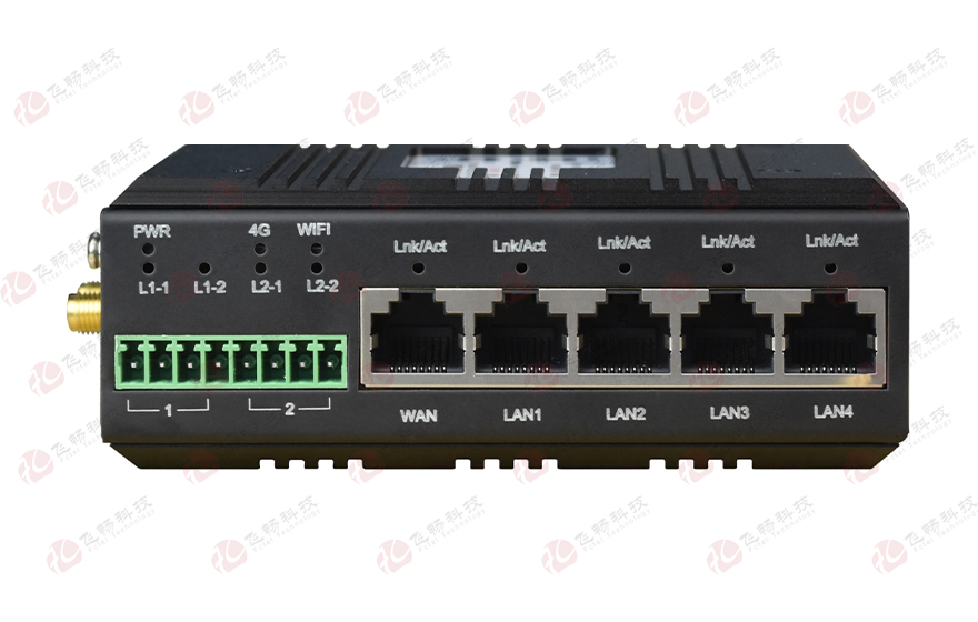 91视频免费看科技-4xLan+1xWan+2路串口 4G路由器